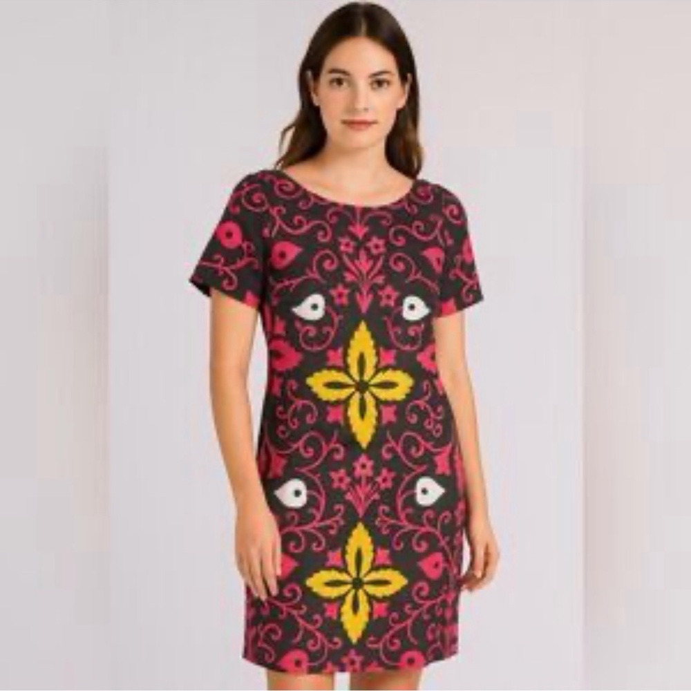 Boden Delfina 100% Linen Lined Sheath - 14